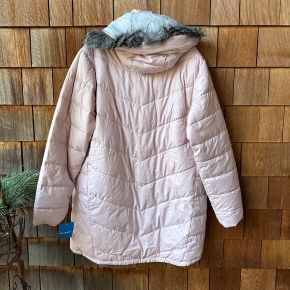 NWT Columbia Light Pink Village Park Insulated Long Jacket in Women's XXL - Picture 10 of 16